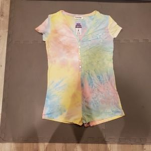 Tie die Pj Romper size Medium